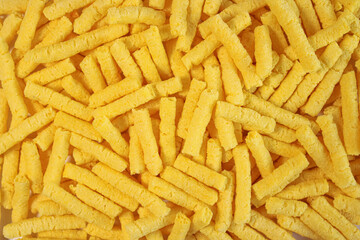 Crispy and savory corn stick snacks