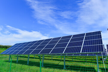 Solar panels green energy light energy
