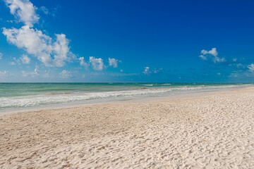 Obraz premium Resort Beach in Boca Paila, Tulum – Caribbean Paradise