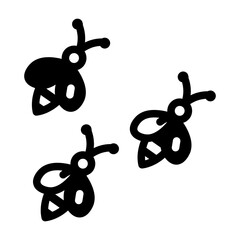 flies glyph icon