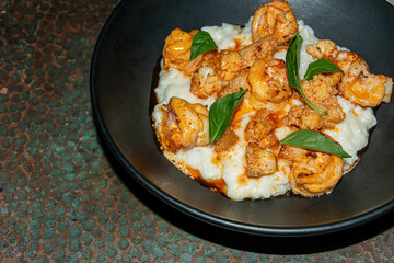 Shrimp Risotto with Basil Leaf (Risotto al Gamberi)