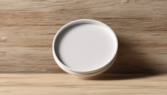 3D rendered coaster mockup with clean blank space for your custom design or branding.