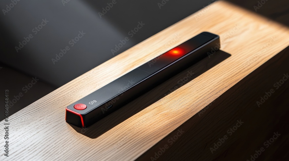 Poster digital laser measurer calculating slope angle with visible light projection