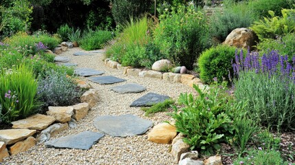 Serene Garden Path: A Meandering Walk Through Tranquil Landscaping