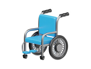 3d while chair icon rendering illustration