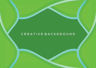 green with blue line background