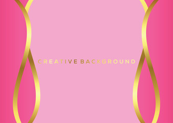 pink with luxury line decoration background