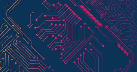 Futuristic circuit board background texture. Electronic circuit, seamless background, vector illustration