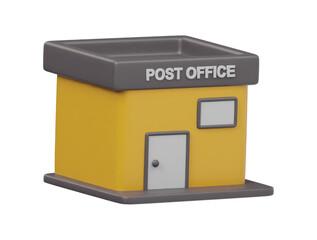 Post office icon 3d render 