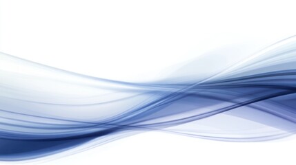 Naklejka premium Abstract blue wave design on white background