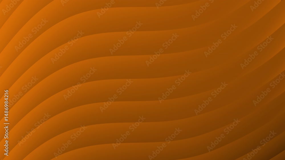 Poster smooth orange waves form a seamless abstract background with gentle curves and gradients, abstract t