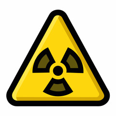 Fototapeta premium radiation warning sign
