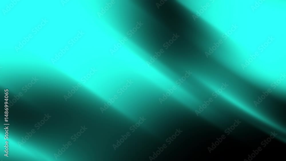 Poster a smooth, turquoise abstract gradient background with soft blended shadows and glowing light effects