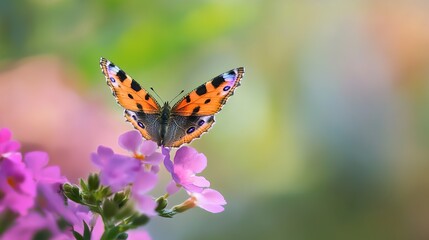 Fototapeta premium butterfly on flower