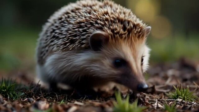 Hedgehog on Soul Video. Ai generated.