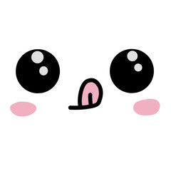 Comic Kawaii Eyes Illustration