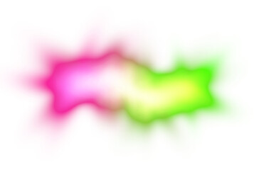 Abstract neon glowing sparkling waves gradient shape cutout on transparent background, neon glowing lines beams futuristic, color glow effect, blurred color gradients overlay effect background, glow