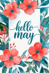 greeting card with flowers