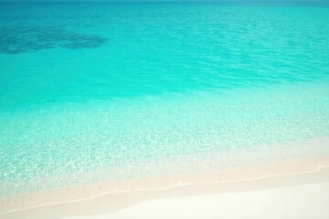 Obraz premium Crystal clear turquoise water, soft white sand , polynesian, sand, peaceful