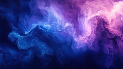 Obraz premium Blue and purple abstract background with space for copy, creating a calming and artistic atmosphere.