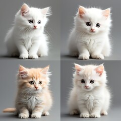 Four adorable kittens