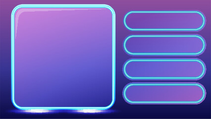 Neon-Themed Game Show Interface Design