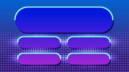 Futuristic Game Show Interface with Neon Highlights
