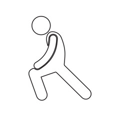 stretching line icon
