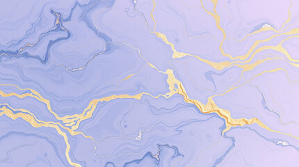 Luxurious marbled design combines glossy gold threads with pastel ink marbling in a fluid composition.