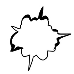 Manga speech bubble vector