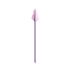 Minimal Arrow with Elegant Simplicity in Light Lave Isolated on Transparent Background