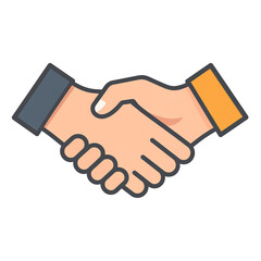 Two Hands Clasped in a Firm Handshake Agreement Deal