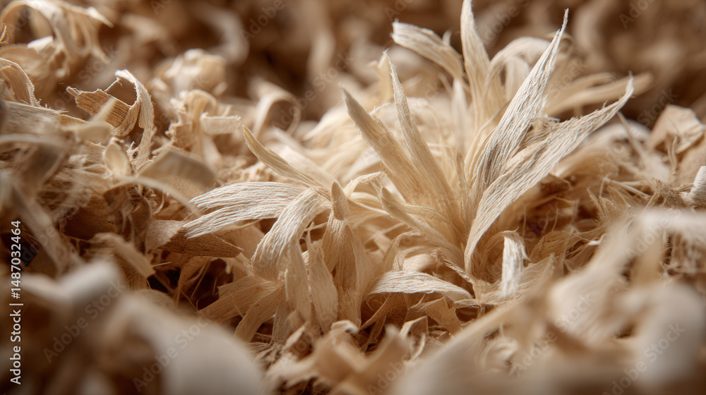 Poster close-up view of recycled paper craft displaying visible fibers and natural texture for creative pro