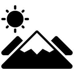 Fototapeta premium Mountain Icon