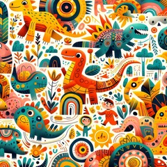 Dino Fest&iacute;n: Aventuras de Color y Fantas&iacute;a