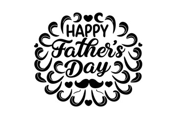 Happy Fathers Day Lettering