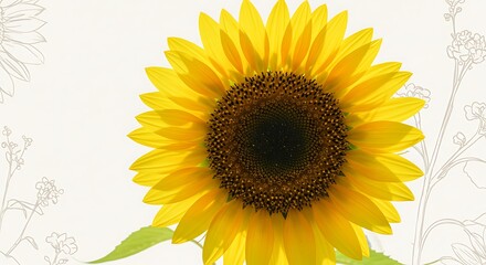 Fototapeta premium Sunflower blossom detail