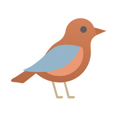 Minimalist bird illustration on black background, avian icon