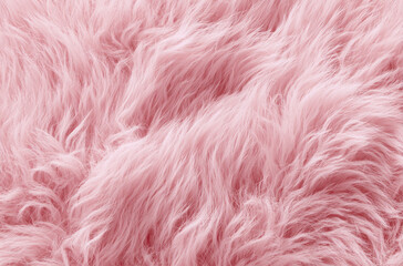 Fototapeta premium Soft pink fur texture creates cozy and inviting atmosphere, perfect for adding warmth to any space