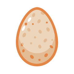 Single dotted egg on black background minimalistic food illustration