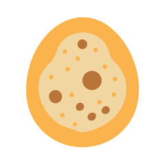 Fototapeta premium Abstract organic shape with dots on a black background