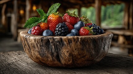 A basket holds fresh, ripe, red strawberries, a sweet and healthy summer berry