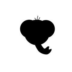 Elephand head vector art