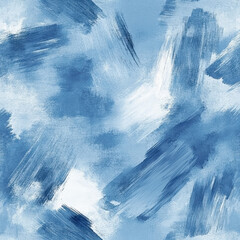 Elegant Blue Watercolor Abstract Texture with Dusty Brush Strokes