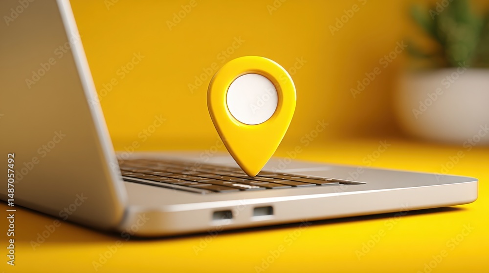 Poster innovative ai-mapped underutilized resource asset tracker icon concept showcasing potential for enha