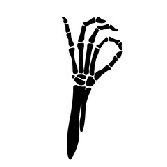 skeleton hand illustration