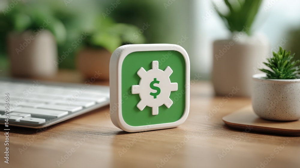 Poster advanced ai-optimized currency exchange engine icon concept for smart financial transactions in glob