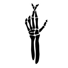 skeleton hand illustration