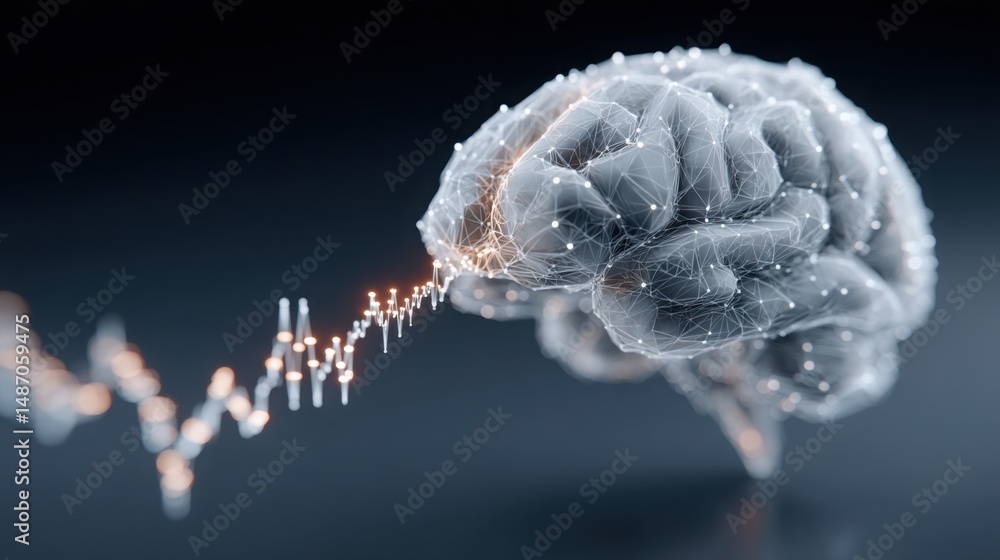 Poster ai-regulated economic growth deviation map icon concept visualizing variations in financial progress