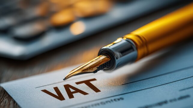 Efficient automated cross-border digital vat reconciler icon concept streamlining tax compliance and financial management
